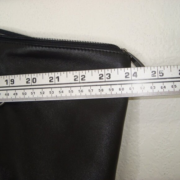 Betabrand Black Leather and Canvas Bag Overnight Tote Duffle Super Quality - Picture 6 of 16